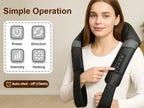 Leercon Shiatsu Neck and Shoulder Massager Heated Back Massager U Shape Deep Kneading Electric Massage Pillow For Neck Waist Leg Body