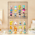 1pc Three Layer Acrylic Display Rack, Blind Box Storage Box,Llarge Capacity Dustproof,For POP MART,Doll,Handmade,Anime,Car Model