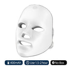 Rechargeable Facial LED Mask 7 Colors LED Photon Beauty Mask Skin Rejuvenation Home Face Lifting Whitening Skin Care Beauty Mask