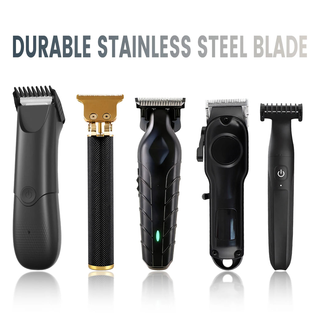Professional Hair Clipper Set for Men, Cordless Haircut Kit Hair Clipper T-Blade Trimmer Electric Shaver