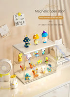 1pc Three Layer Acrylic Display Rack, Blind Box Storage Box,Llarge Capacity Dustproof,For POP MART,Doll,Handmade,Anime,Car Model