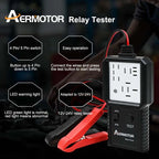 Aermotor 12V -24V Car Relay Tester Electronic Automotive Relay Detector Auto Battery Checker Alternator Analyzer Diagnostic Tool