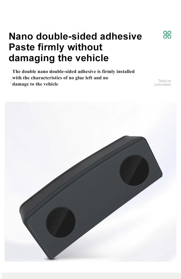 For Tesla Model 3 Model Y Accessories 2023 Central Control Armrest Box Phone Pocket Car Glasses Case Storage Tray Auto Parts