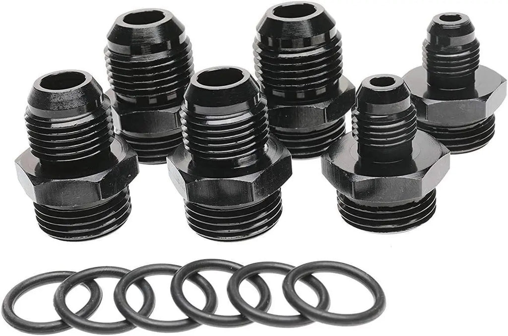 High Flow Inline Fuel Filter 100 Micron Cleanable 6AN 8AN 10AN Adapter Universal