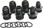 High Flow Inline Fuel Filter 100 Micron Cleanable 6AN 8AN 10AN Adapter Universal
