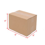 100-Pack Corrugated Cardboard Shipping Boxes   8x6x4" 6x4x4" 6x4x2" 4x4x4" Mailing, Packing, Moving & Storage for Business/Home