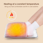 Electric Heating Foot Pad Washable Feet Warmer Household Soft Plush Thermal Heating Blanket Foot Warming Mat Home Office Bedroom