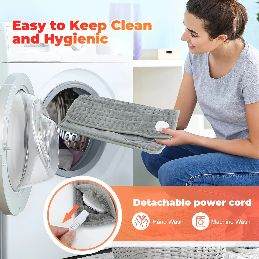 Electric Heating Foot Pad Washable Feet Warmer Household Soft Plush Thermal Heating Blanket Foot Warming Mat Home Office Bedroom