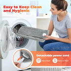Electric Heating Foot Pad Washable Feet Warmer Household Soft Plush Thermal Heating Blanket Foot Warming Mat Home Office Bedroom