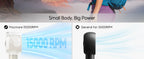 Misting Portable Handheld Fan 6000mAh Rechargeable Battery, Personal Mini Fans with 4 Strong Windfor Travel, Camping, Beach