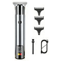 Cordless Hair Clipper with LED Display, Rechargeable Electric Trimmer for Men, USB Charging Beard Trimmer,Professional Barber & Home Use