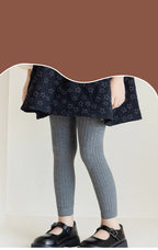 New Spring Autumn Baby Pants Toddler Girl Leggings Tights Solid Cotton Stretch Kids Children Knitting Trousers 1-10 Years