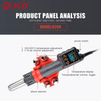 JCD 750W Micro Heat Gun Rework Soldering Air Station LCD Digital Hair Dryer 220V 110V For BGA SMD Hot Air Soldering Tools 8208