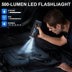 7000A Car Jump Starter With Air Compressor Booster Tyre Inflator Portable Car Battery Power Bank LED Flashlight Smart Cable