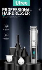 Ufree Electric Hair Cutting Machine Beard Trimmer Hair Clipper Rechargeable Man Shaver Trimmer Barber Professional Hair Trimmer