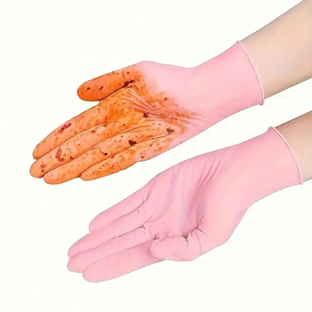 2/20/50/100pcs Black Disposable Nitrile Gloves, Latex-Free Waterproof Anti-Static Multi-Purpose Work Gloves, Powder-Free, Suitable For Kitchen, Bathroom, Home, Hair Dyeing, Beauty Salon, Painting, Craft Protection Gloves [No