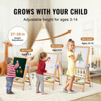 SucceBuy Standing Magnetic Drawing Board WordPad Art Easel with Painting Accessories Children Educational Toys for Kids Boy Girl