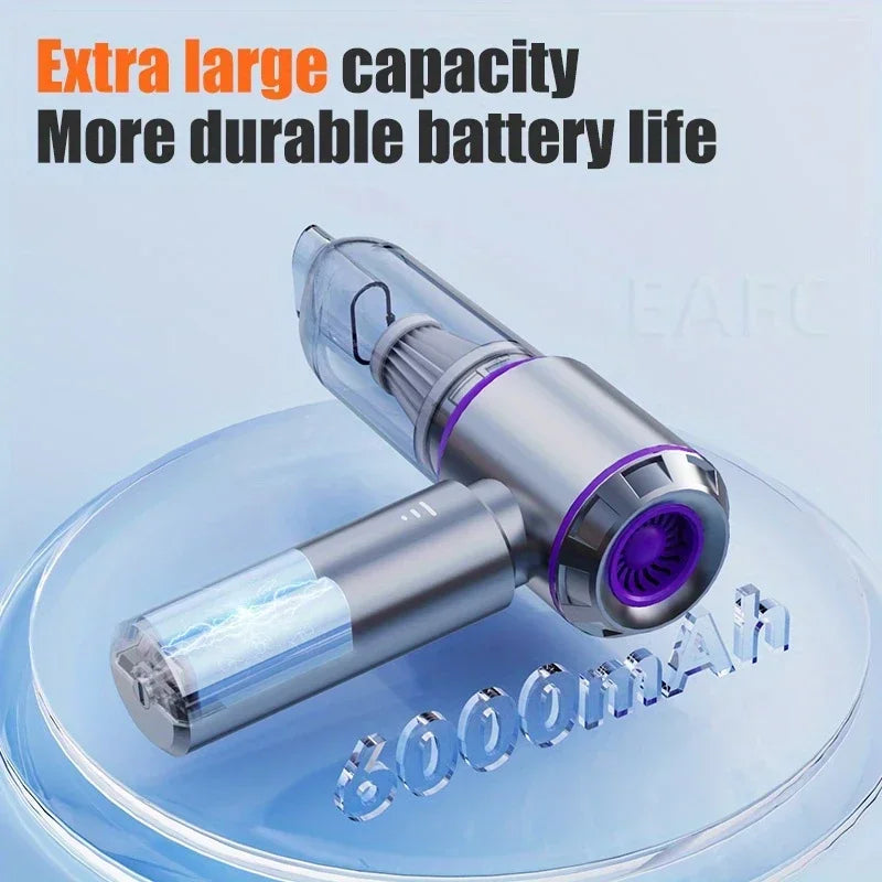 Portable Handheld Vacuum 30000Pa Cordless Car Vacuum Cleaner With Brushless Motor 4 In 1 For Keyboard, Home, Pet And Car