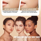 Full Coverage Liquid Foundation, Long-Lasting Oil-Control Matte Primer, Smooth and Non-Caking, Conceals Blemishes and Spots