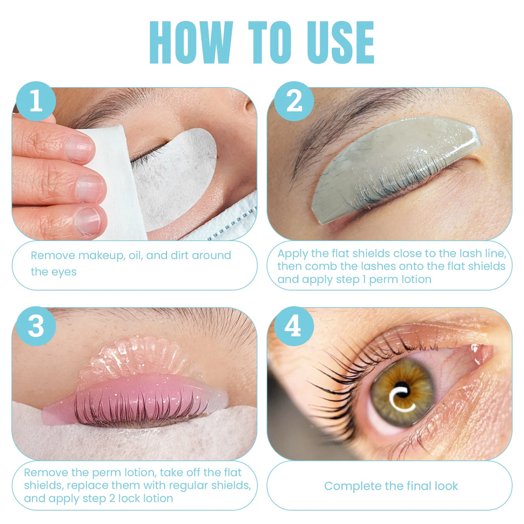Libeauty New 1 Pair Lash Softening Pads Silicone Eyelash Perm Pads Lashes Rods Shield Lifting Eyelash Accessories Makeup Tools