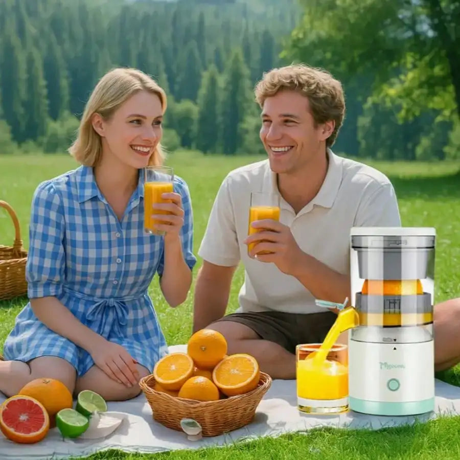 Portable USB Electric Juicer, One-Touch Start - Orange Juicer/Lemon Juicer - Compact Portable Orange, Lemon, And Fruit Blending Cup, Perfect For Vegetable Juices, Fruit Juices, And Smoothies. Travel-Friendly Design Ideal For