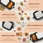 KitCook Large Air Fryer, 1500W 7QT AirFryer Cooker, Adjustable Temperature 100-400°F, 8 Presets Menu, Digital Touch Screen, Nons