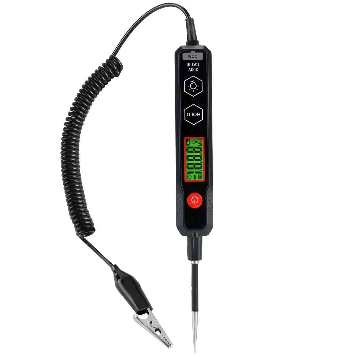 HT1886B Multimeter Power Circuit Probe Tester 6-24V DC with Test Lamp Short Circuit Detection Car Component Electrical Polarity & Continuity Tester with Overload Protection
