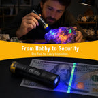 Mini 365nm/395nm UV Flashlight Usb Rechargeable UV Glue Curing Torch Cat Dog Pets Urine Tinea Money Ore Scorpion Detection Light