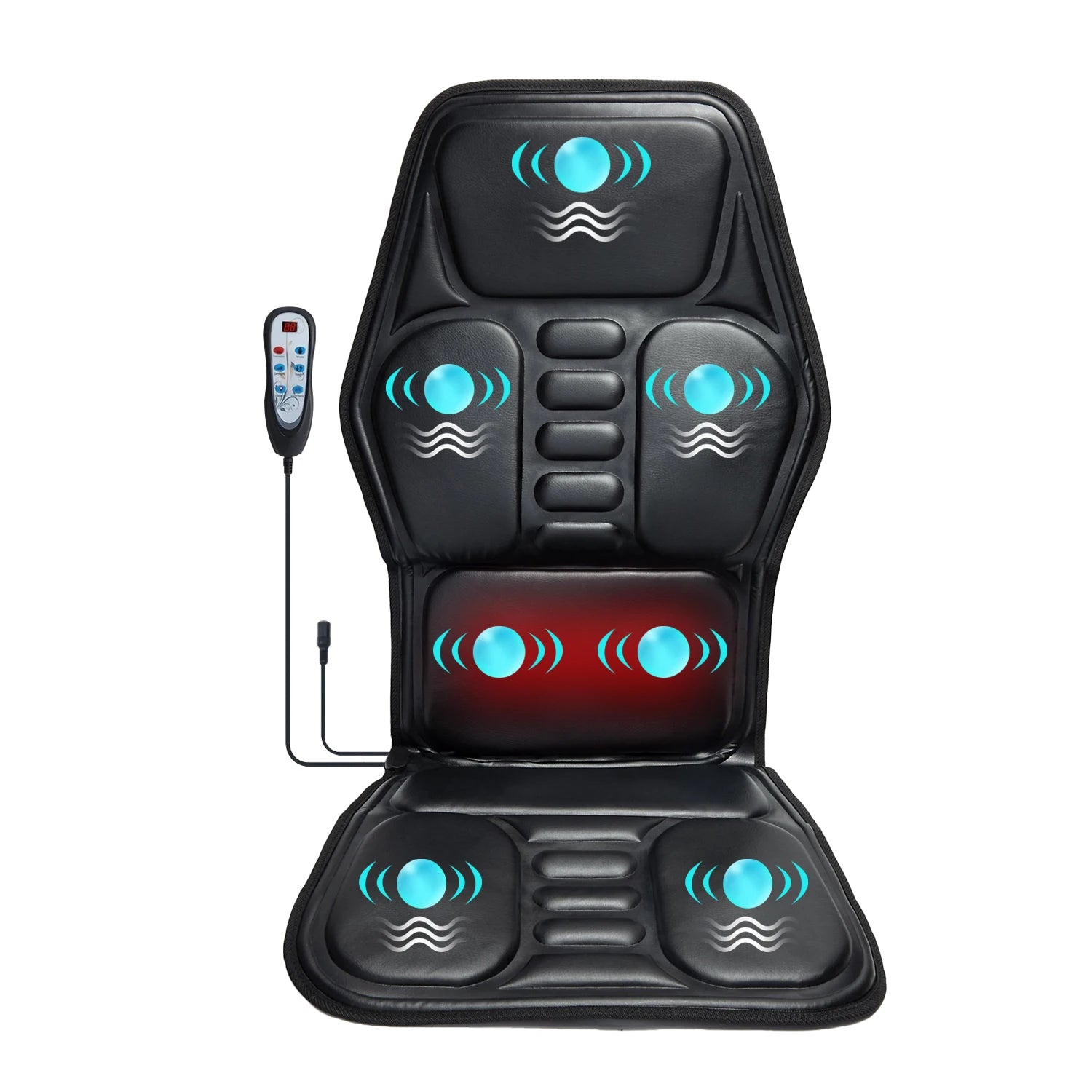 Vibration Back Massager Seat Cushion with Heat,Massage Chair Pad,Chair Massager for Pain Relief at Office/Home,Gifts for Parents