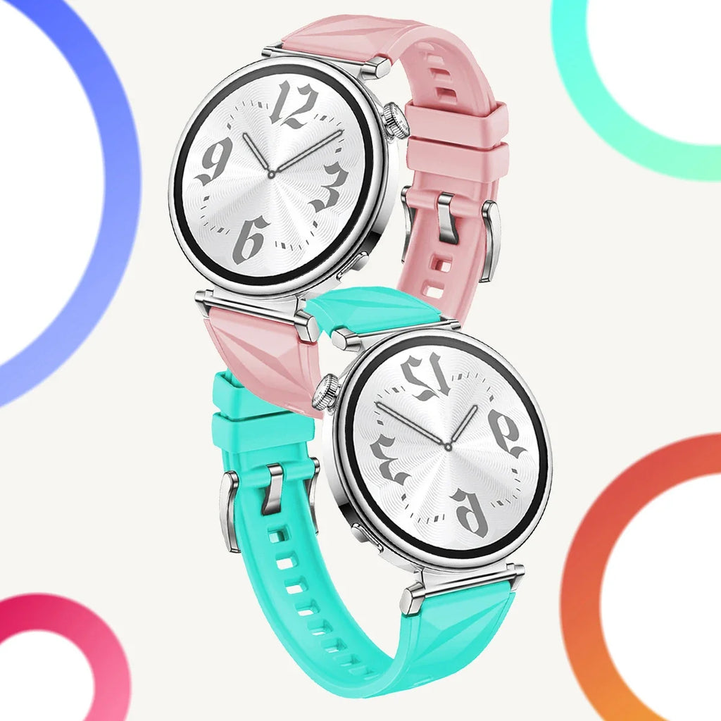 18mm Women Strap for Huawei Watch GT6/5 41mm Sport Silicone Replacement Band for Huawei Watch GT4 41mm Breathable 18mm Wristband