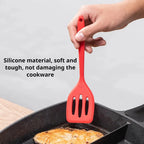 Small Silicone Dpatula Heat-resistant and Non Stick Pan Frying Spatula Flat Bottom Pan Spatula Kitchen Tool