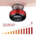 Intelligent Vacuum Cupping Massager 12 Gear Heating Body Gua Sha Back Neck Arm Cupping Massager LCD Display USB Charging
