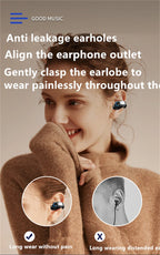 Earphone Clip Wireless Bluetooth Headphone Bone Conduction Headset High Quality TWS Auriculares Sport Noise Canceling With Mic - Nexvibe
