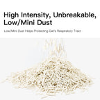 33lbs Sumlov Tofu Cat Litter, Natural Botanical, Dust-Free, Flushable, Quick Clumping, Odor Control, light scent, environmental