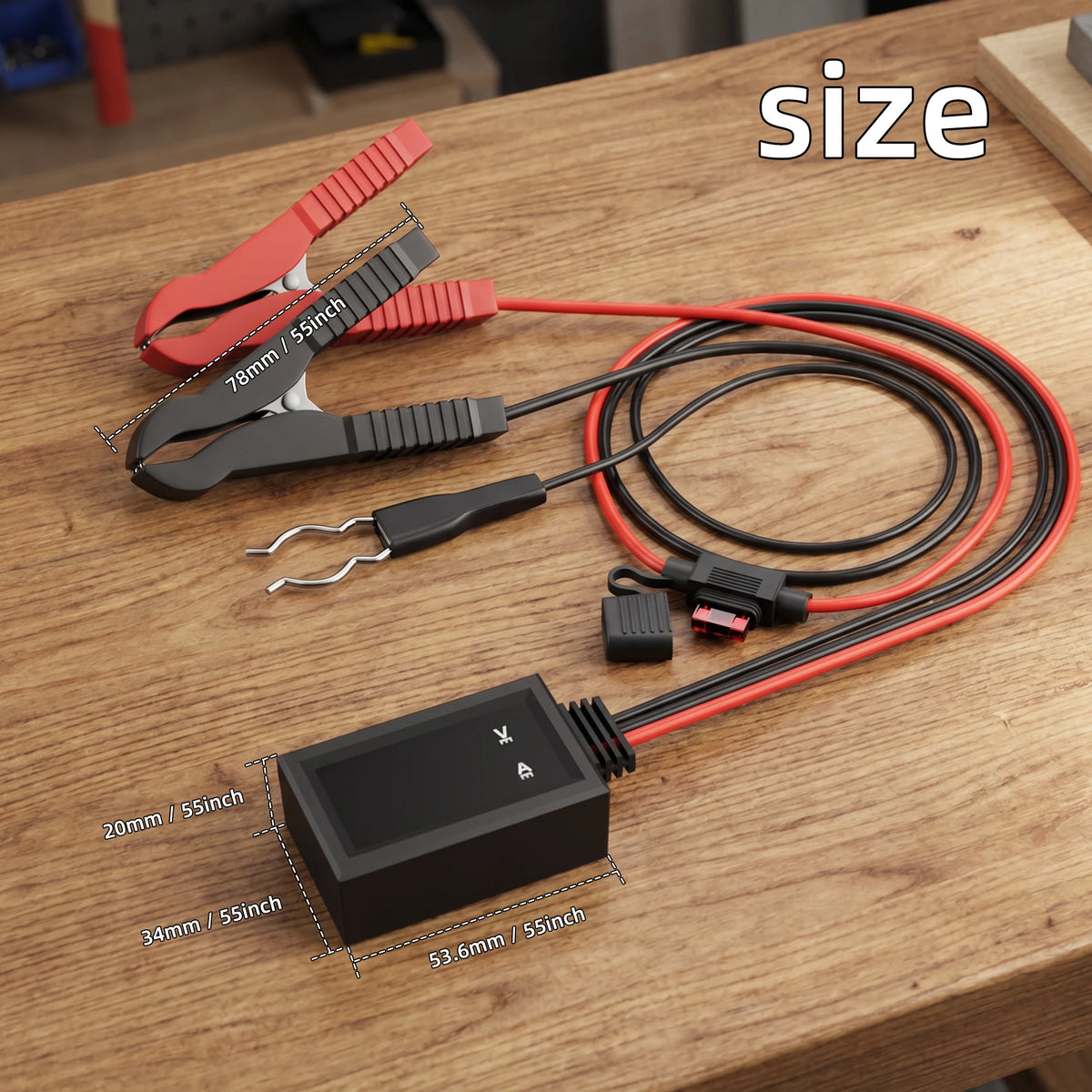Parasitic Draw Tester, Automotive Battery Drain Detector Current Leak Finder Tool for Vehicle Electrical Diagnostics, SUV, Truck