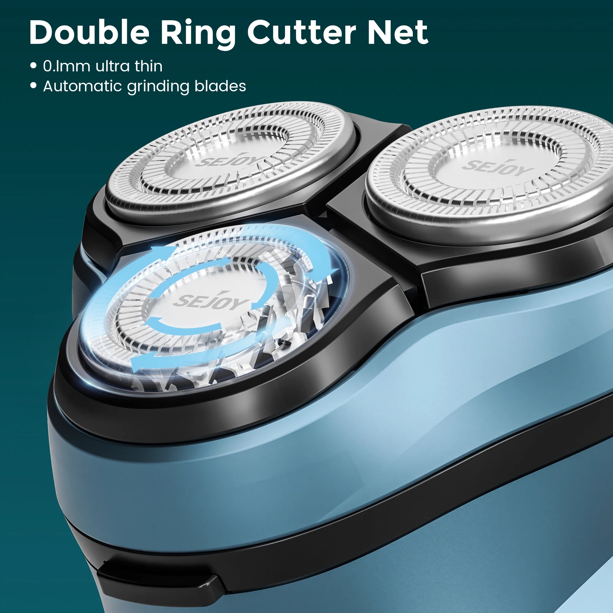 Sejoy 3D Floating Electric Shaver for Men Rechargeable Electric Razor Shaving Machines Mens with Electric Hair Trimmers