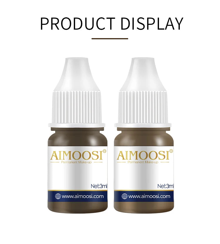 Dark Eyebrow Tattoo Ink for Semi Permanent Makeup Professional Vegan Microblading Pigment Inks Beauty Health PMU Tattoo Supplies