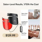 Red Light Therapy Mask for Neck & Décolleté – 850nm NIR + 3 Light Modes for Anti-Aging, Firming & Radiant Glow