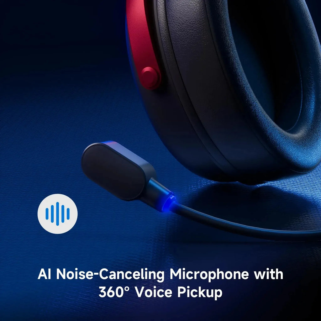 MCHOSE V9 Pro Wireless Gaming Headset 7.1Surround Sound Headphones Noise Canceling Mic Low Latency Lightweight for PS5 PC SWITCH