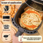50-Pack Air Fryer Liners: Non-Stick Parchment Paper Liners for 5-8QT Air Fryers