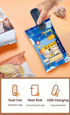 Mini Heat Bag Sealing Machine Plastic Bag Sealer Portable Thermal Plastic Bag Sealants Handheld Plastic Bags Sealing Machine