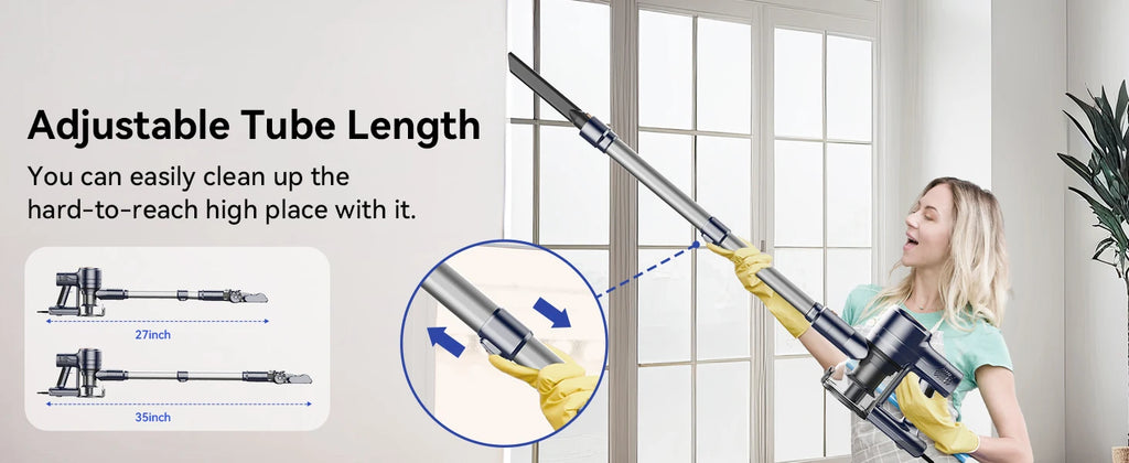 INSE I8 Corded Vacuum Cleaner Free-Stand Stick Vacuum 25KPa 600W Powerful 6 In1 Lightweight Handheld Cleaner for Carpet Pet Hair