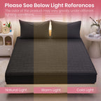 Curved Plaid Fitted Sheet, 30cm Deep Pocket. Available in Twin, Full, Queen, King and 7 colors. Waterproof, soft, breathable, wrinkle-resistant and snug-fitting, perfect for bedroom use as daily bedding.