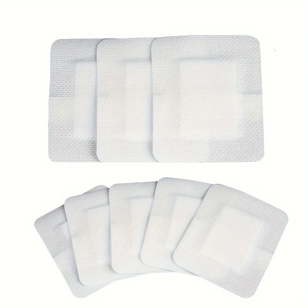 50PCS Non-Woven Medical Adhesive Bandages, Easy Tear Wound Dressing, Individually Wrapped Protection Equipment for First Aid Kit