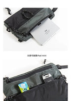 Outdoor Sports Crossbody Sling Bag Nylon Retro Waterproof Tear-Resistant for Cycling Running Hiking Outdoor Essentials
