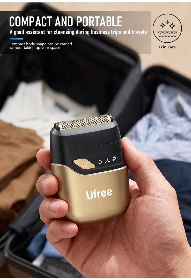 Ufree Electric Razor for Men, Foil Shaver with 2 Foil Heads,  Home appliance Electric Shaver, Wet Dry Cordless Razor, Chargeable