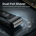 Professional 3-in-1 Electric Hair Clipper Set with LED Display, USB Rechargeable Cordless Trimmer for Men, Beard & Head Shaver Kit with Multiple Guide Combs