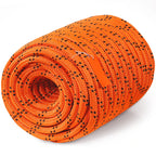SucceBuy 220ft Dual-Weave Polyester Rope 48-Strand Outdoor Accessories Emergency Cord for Camping Swinging Rappelling Rescue