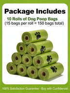 Eco-Friendly Dog Poop Bags Leak-Proof Extra Thick EPI Material Unscented Pet Waste Bags for Dog Walking Outdoor
