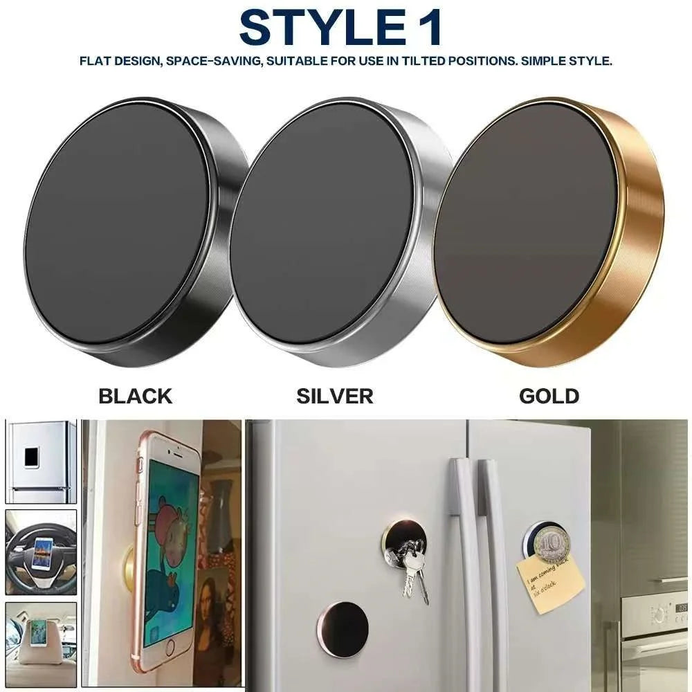 2PC Magnetic Car Phone Holder Universal Car Phone Stand for iPhone Xiaomi Huawei Samsung Dashboard Wall Mounted Car Magnet Sticker